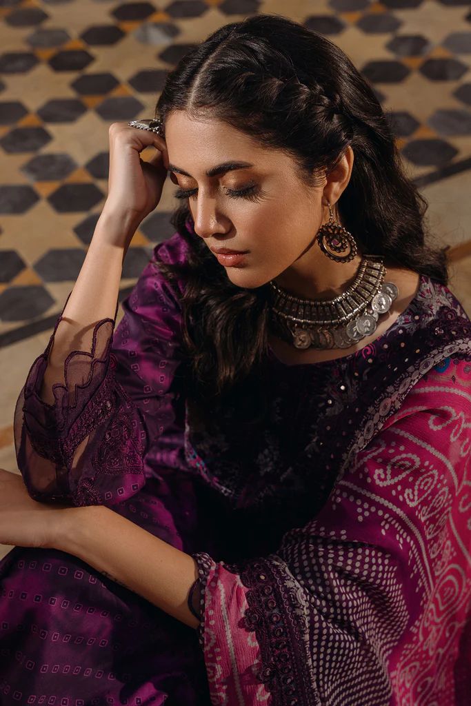 Charizma 3PC Chunri Embroidered Lawn CH4-08
