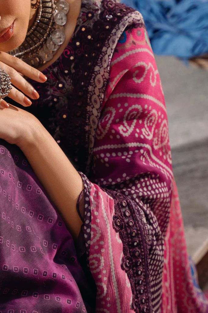 Charizma 3PC Chunri Embroidered Lawn CH4-08