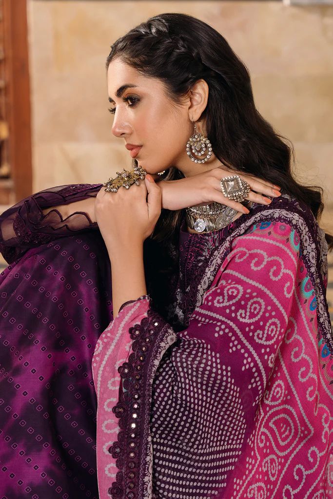 Charizma 3PC Chunri Embroidered Lawn CH4-08