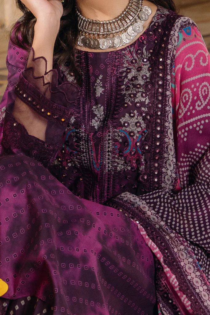 Charizma 3PC Chunri Embroidered Lawn CH4-08