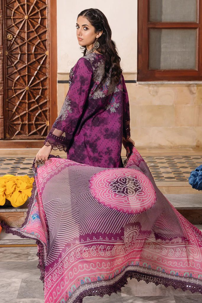 Charizma 3PC Chunri Embroidered Lawn CH4-08