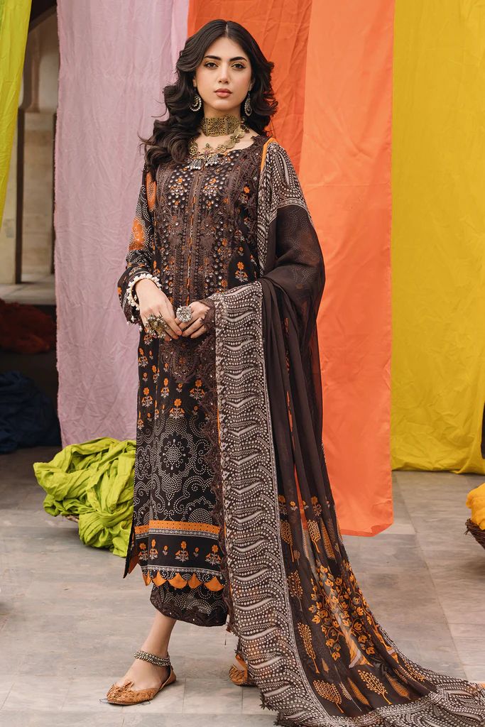 Charizma 3PC Chunri Embroidered Lawn CH4-10