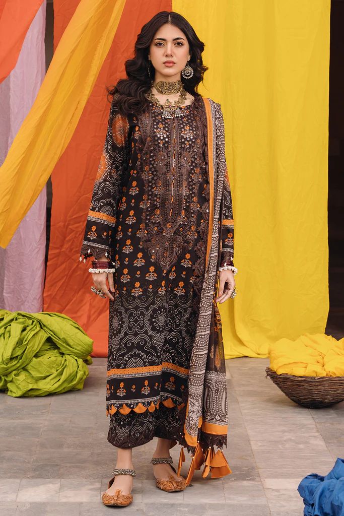 Charizma 3PC Chunri Embroidered Lawn CH4-10