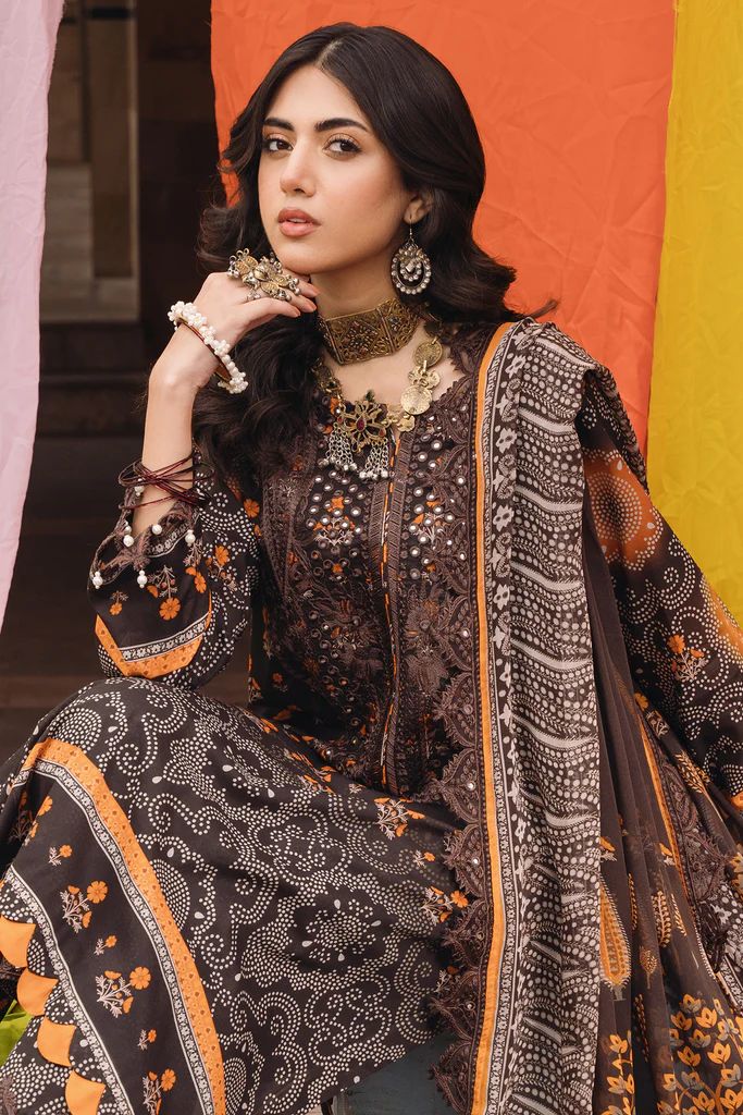 Charizma 3PC Chunri Embroidered Lawn CH4-10