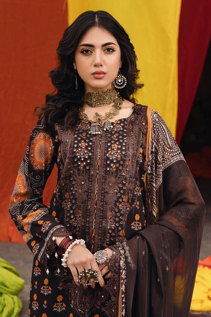 Charizma 3PC Chunri Embroidered Lawn CH4-10