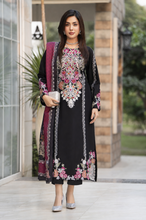 Zaiwa 3pc Viscose Embroidered Shirt Suit with Printed Dupatta ZWL14