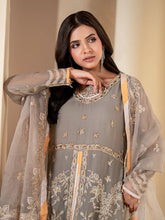 Sakeena Noire Embroidered Chiffon 3 Piece Suit – NSH2