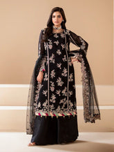 Sakeena Noire Embroidered Chiffon 3 Piece Suit – NSH3