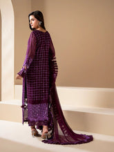 Sakeena Noire Embroidered Chiffon 3 Piece Suit – NSH6
