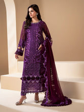 Sakeena Noire Embroidered Chiffon 3 Piece Suit – NSH6
