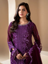 Sakeena Noire Embroidered Chiffon 3 Piece Suit – NSH6