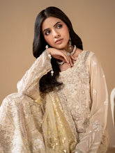 Sakeena Noire Embroidered Chiffon 3 Piece Suit – NSH8