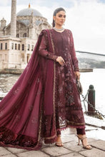Maria B Winter Linen Collection Aubergine DL-1103