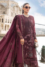 Maria B Winter Linen Collection Aubergine DL-1103