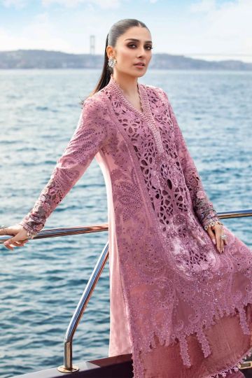 Maria B Winter Linen Collection Ash Pink DL-1106