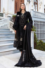 Maria B Winter Linen Collection Black & Gold DL-1111