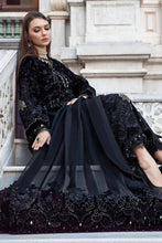 Maria B Winter Linen Collection Black & Gold DL-1111