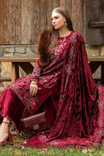 Maria B Winter Linen Collection Deep Pink DL-1112