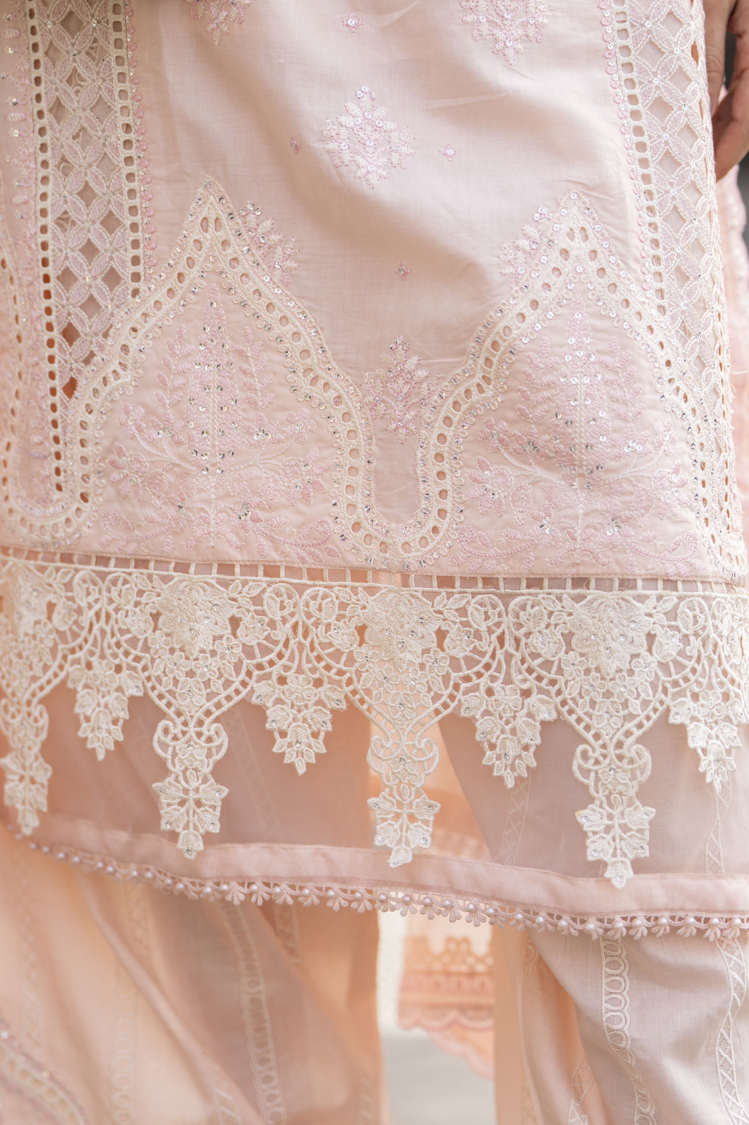 Raabtaa – A Silver Affair | Blush Pink Farshi Shalwar Womenswear SRS02