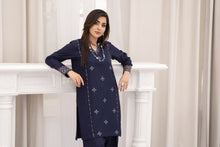 Miski FrostFit – Navy Embroidered Dhanak 2pc Pakistani Dress FFM6
