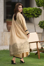 Aleezay 3pc Beige Viscose Suit with Jacquard Dupatta – JAL1