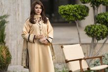 Aleezay 3pc Beige Viscose Suit with Jacquard Dupatta – JAL1