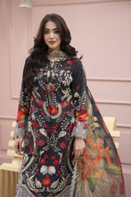 3pc Printed & Chikankari Embroidered Lawn Suit with Chiffon Dupatta RES7