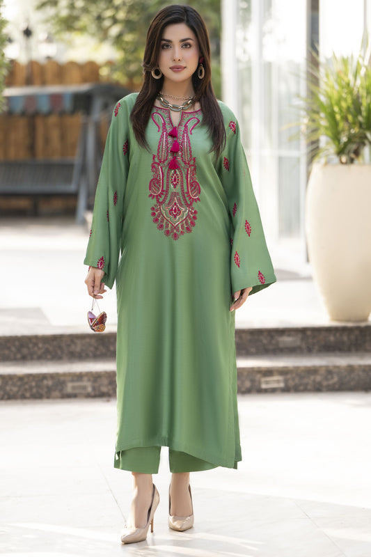 Glow by Hemline – Embroidered Viscose Ready to Wear 2PC Suit Glow4