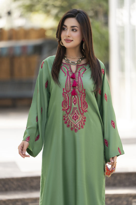 Glow by Hemline – Embroidered Viscose Ready to Wear 2PC Suit Glow4