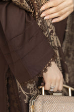 Chocolate Brown Dhanak Dress with Multani Winter Shawl by Gul Warun GSR7