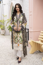 3pc Printed & Embroidered Lawn Suit with Chiffon Dupatta RES2