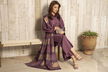 Aleezay 3pc Mauve Purple Viscose Suit with Jacquard Dupatta – JAL3