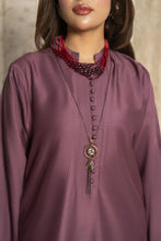 Aleezay 3pc Mauve Purple Viscose Suit with Jacquard Dupatta – JAL3