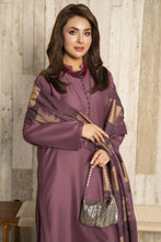 Aleezay 3pc Mauve Purple Viscose Suit with Jacquard Dupatta – JAL3