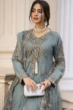 Zaiwaraat by Arwah Embroidered Net Frock with Crushed Sharara & Cutwork Dupatta ZWR01