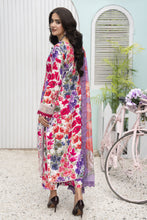 3pc Printed & Chikankari Embroidered Lawn Suit with Chiffon Dupatta RES6