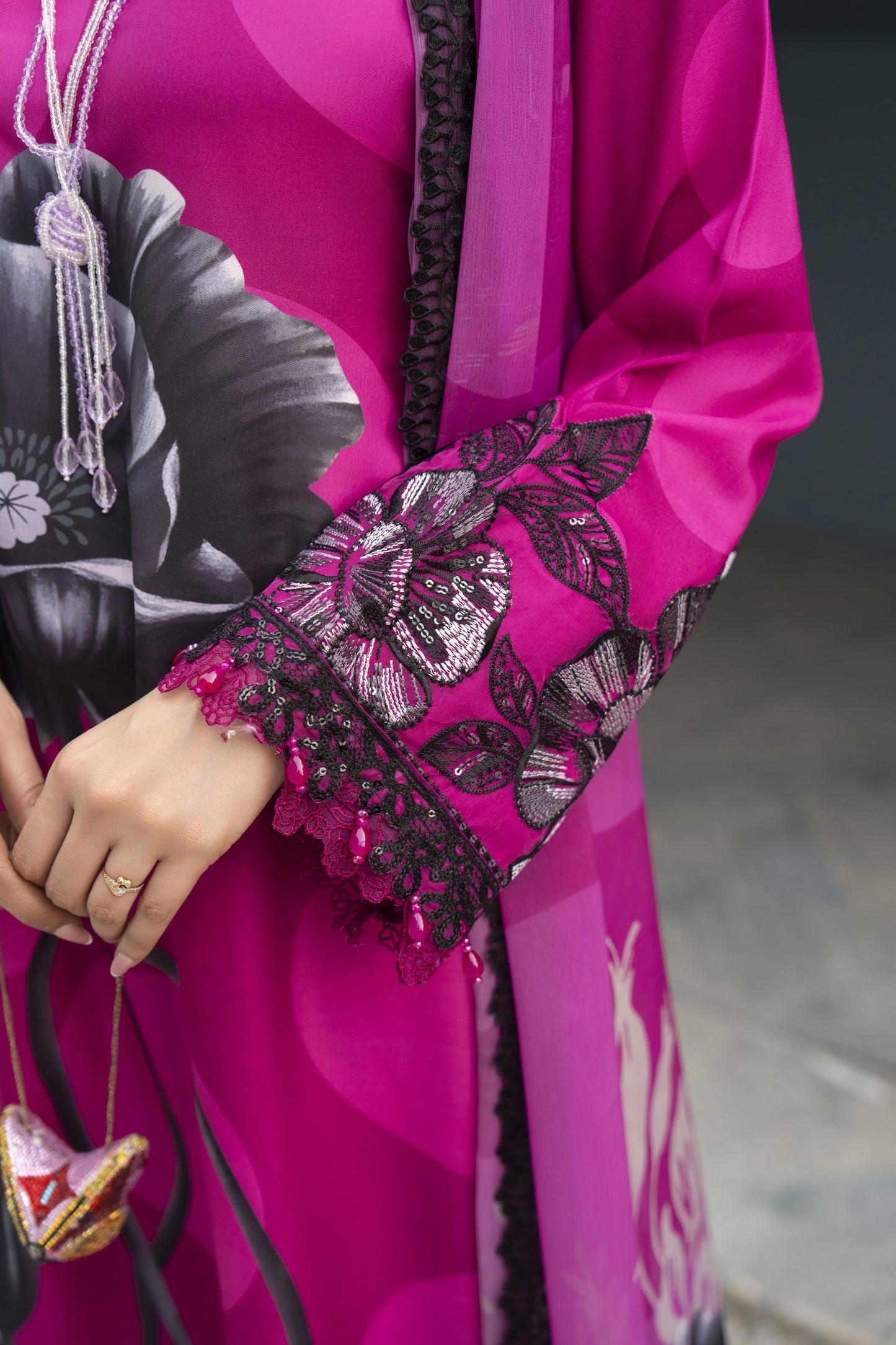 3pc Printed & Embroidered Summer Lawn Suit with Chiffon Dupatta RES11