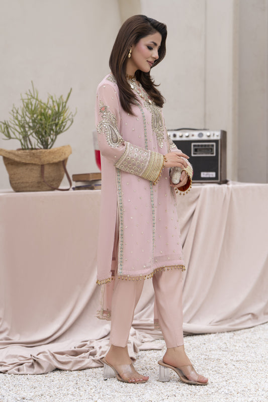 Zareen by Gul Warun 3pc Chiffon Ready to Wear Embroidered Suit – ZGW8