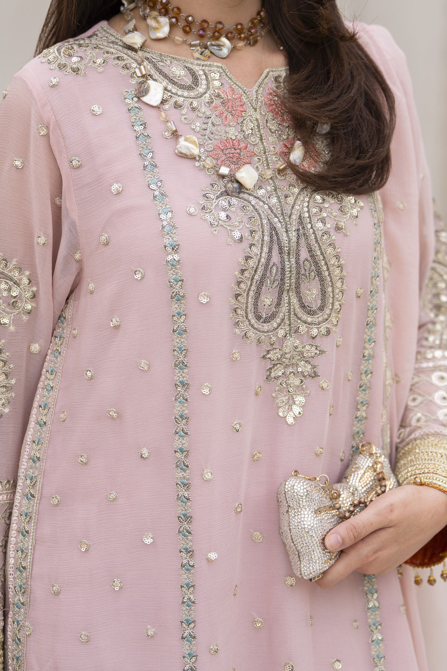 Zareen by Gul Warun 3pc Chiffon Ready to Wear Embroidered Suit – ZGW8
