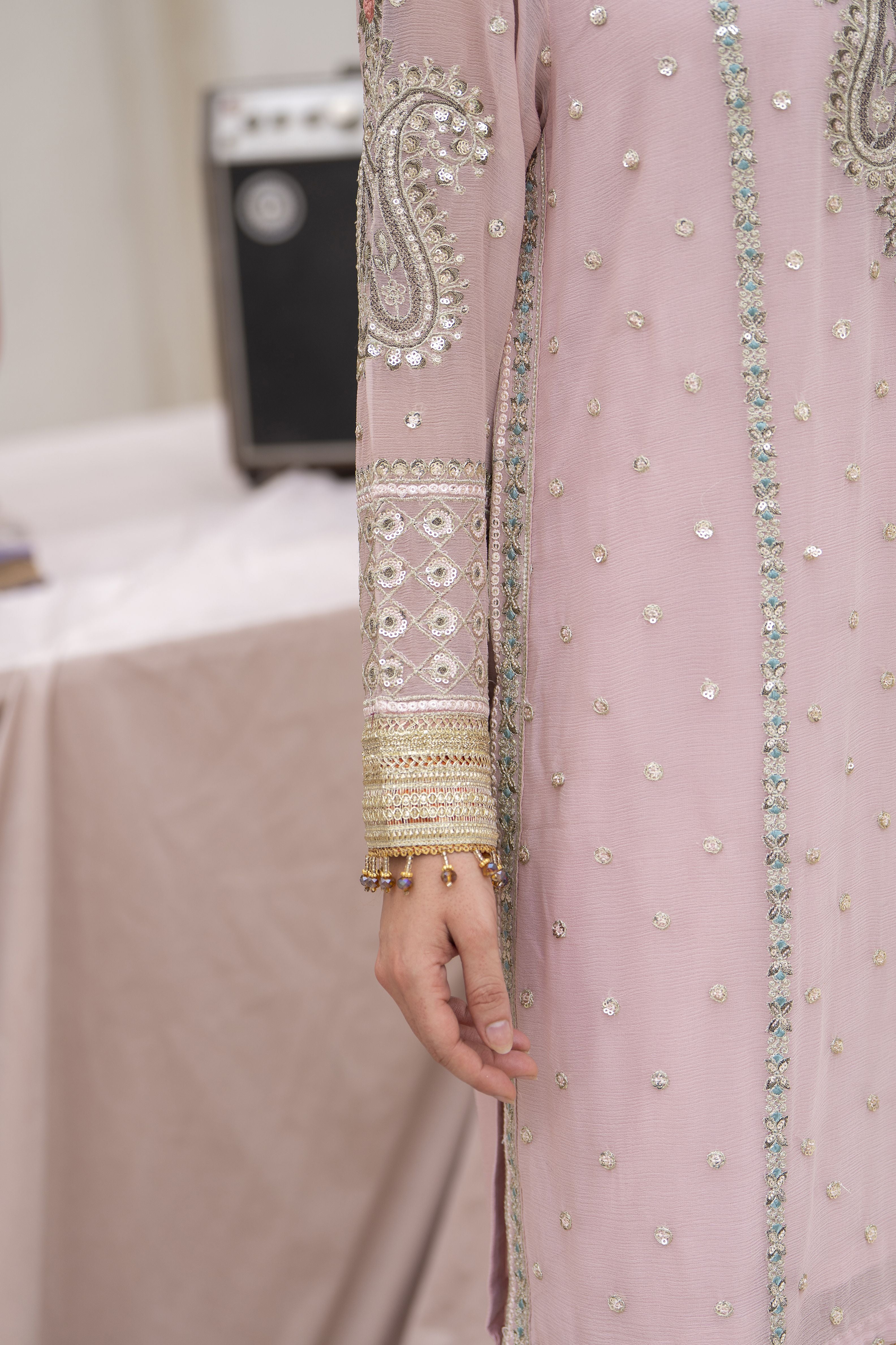 Zareen by Gul Warun 3pc Chiffon Ready to Wear Embroidered Suit – ZGW8