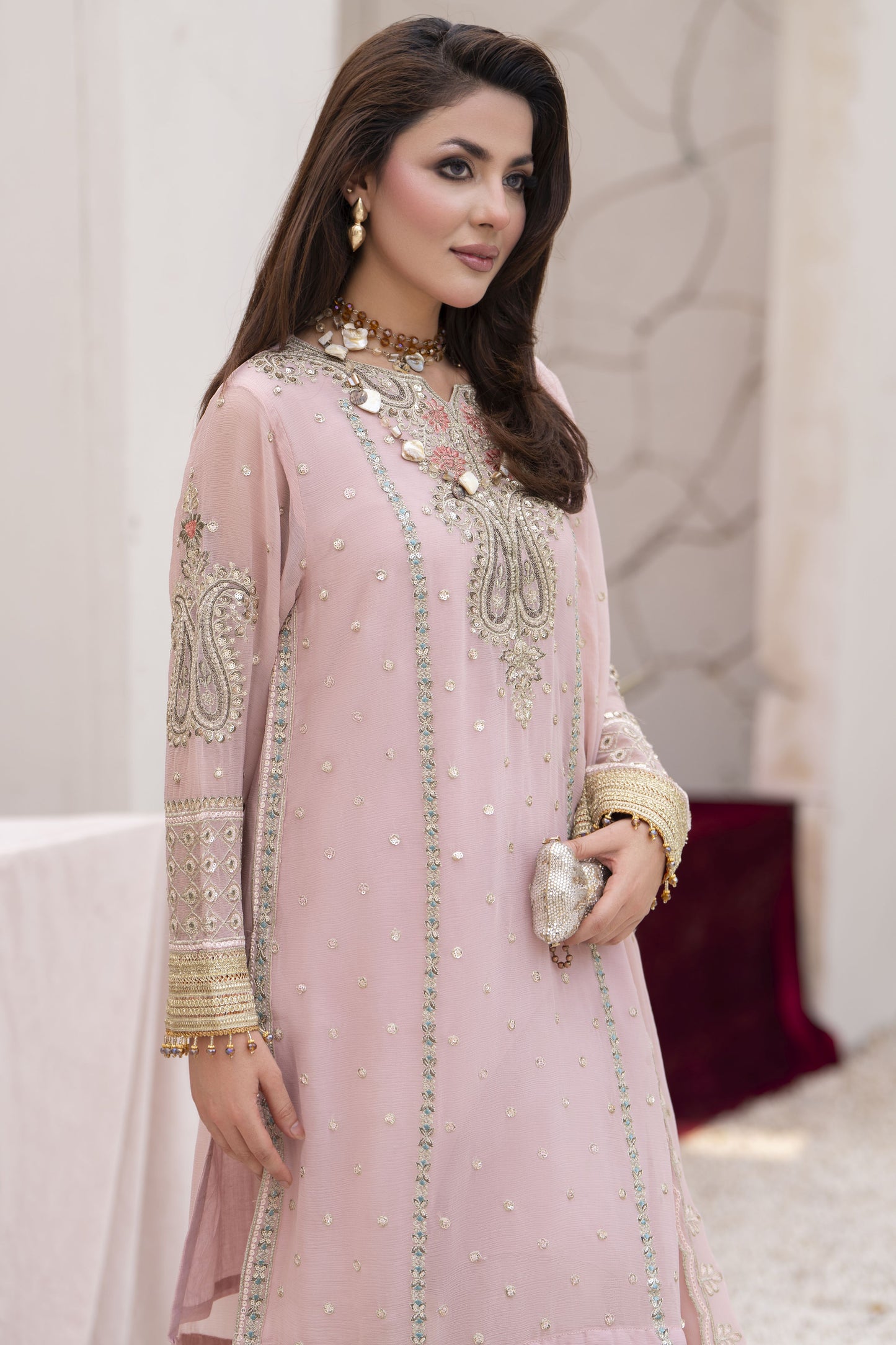 Zareen by Gul Warun 3pc Chiffon Ready to Wear Embroidered Suit – ZGW8
