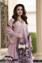 Arwah Aureen AA11 3pc Embroidered Cotton Long Suit with Organza Dupatta