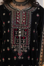 Makhmal by Gul Warun Black 3pc Velvet Embroidered Suit MBG1