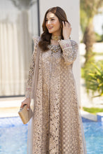 Zaiwaraat by Arwah – Embroidered Organza Gown with Net Dupatta – ZWR09