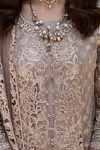 Zaiwaraat by Arwah – Embroidered Organza Gown with Net Dupatta – ZWR09