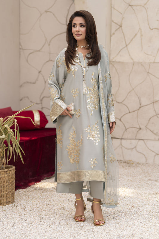 Zareen by Gul Warun 3pc Viscose Embroidered Suit – ZGW6