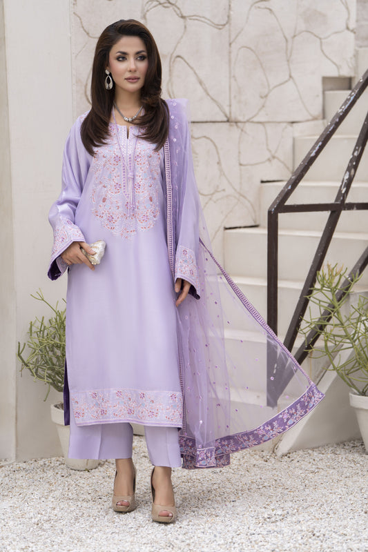 Zareen by Gul Warun 3pc Viscose Embroidered Suit – ZGW5