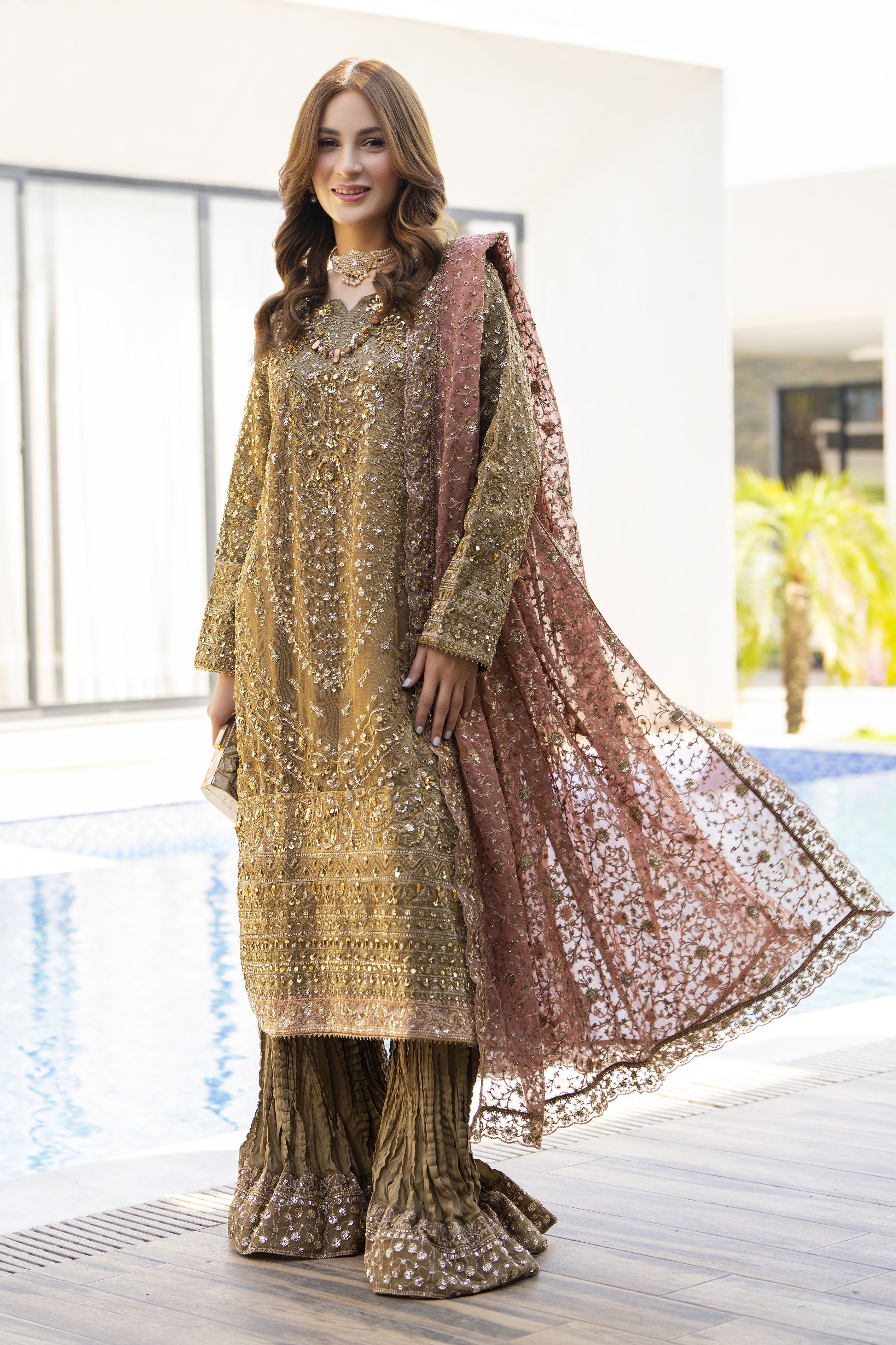 Shaadi Glam Formal Designer Womenswear Dress by Silver SGFD3