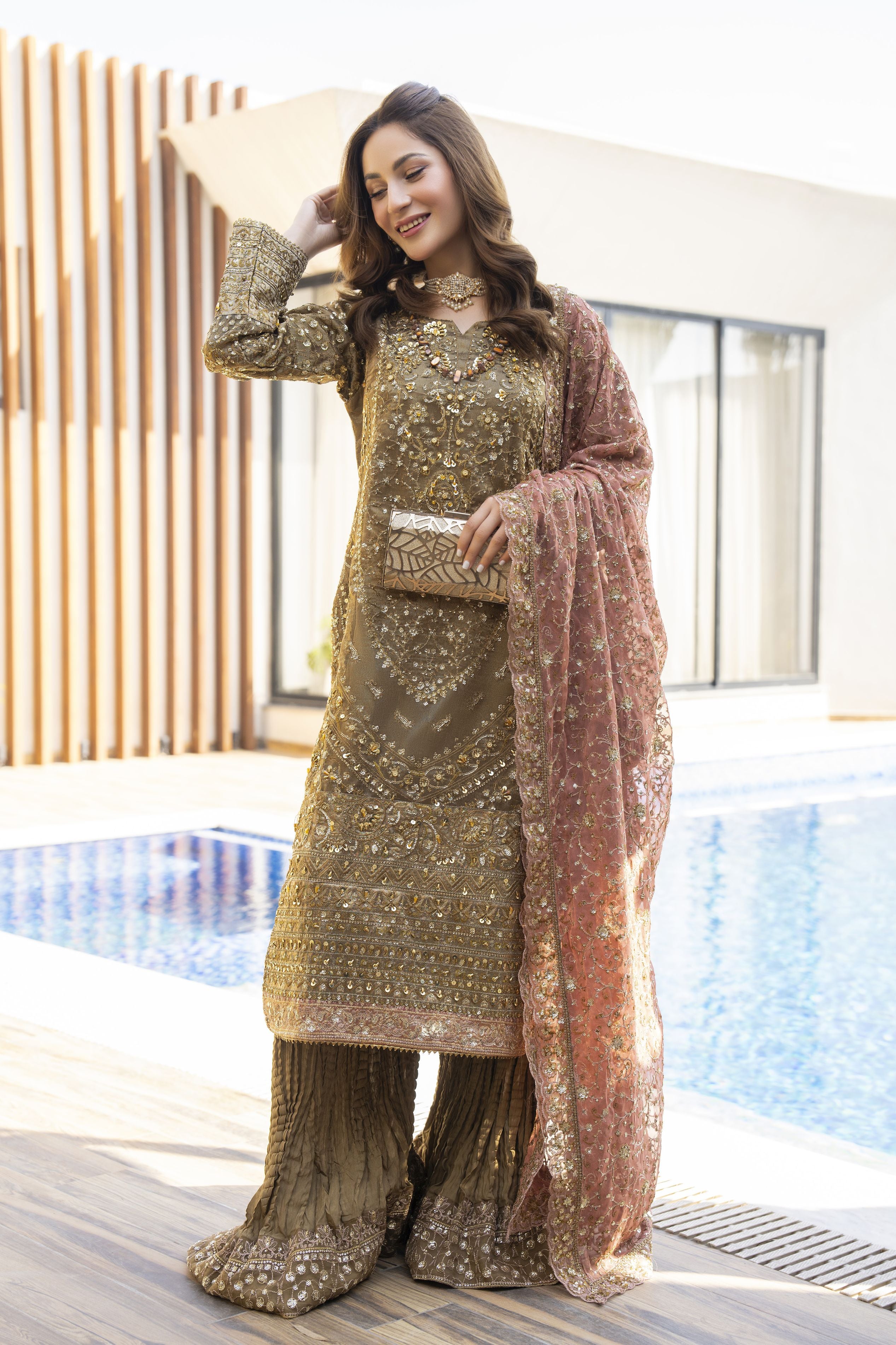 Shaadi Glam Formal Designer Womenswear Dress by Silver SGFD3