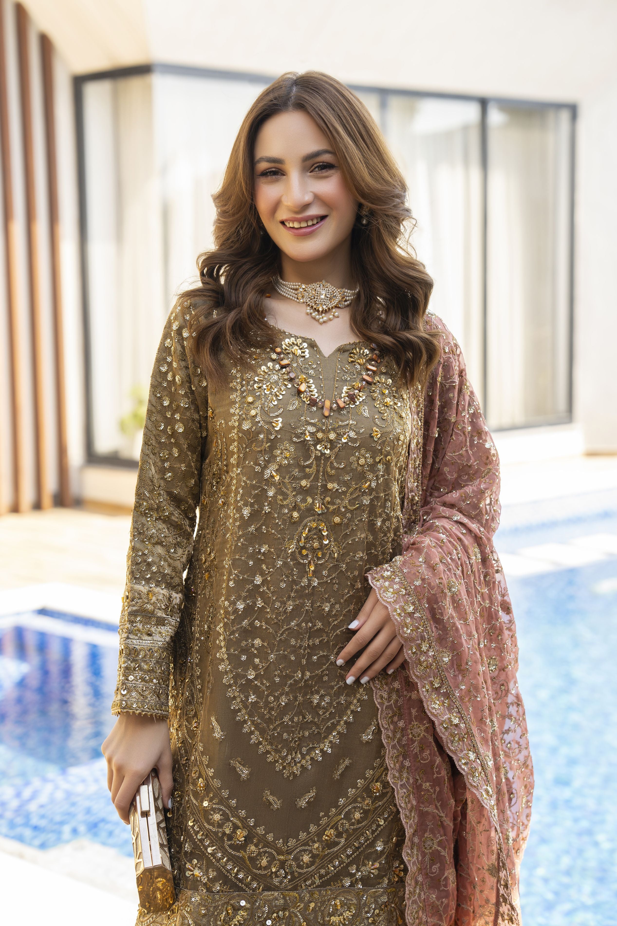 Shaadi Glam Formal Designer Womenswear Dress by Silver SGFD3